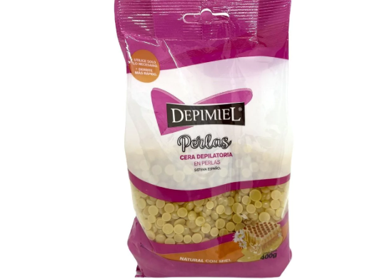 Producto - 400g Cera depilatoria en Perlas natural Depimiel - DEP-0007