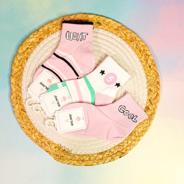 Producto - MEDIAS INFANTILES QILING PINK T2/4