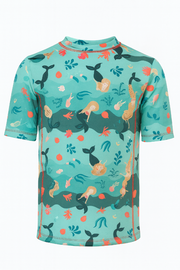 Producto - Remera UV Verde Sirenas (chicas)