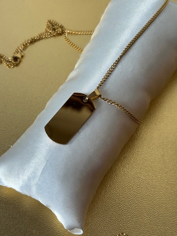 Producto - Dije Militar Dorado 30 cm