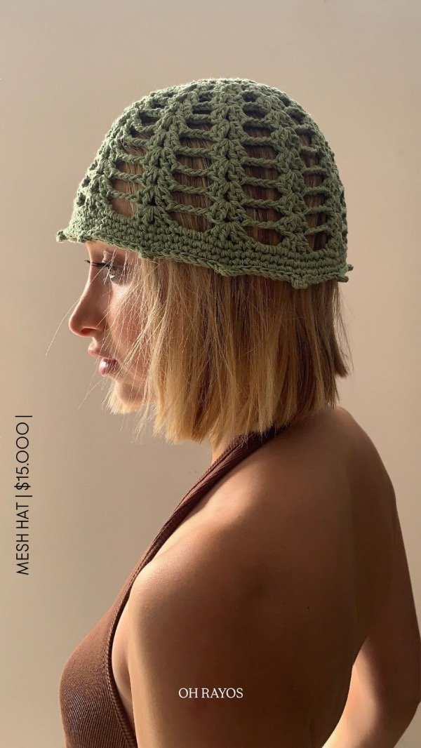 Producto - Mesh Hat Lina Musgo