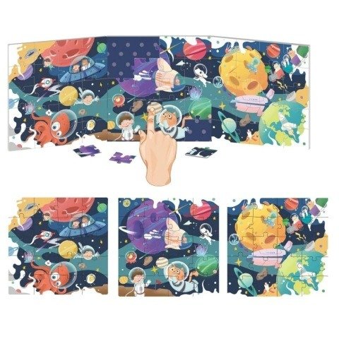 Producto - Rompecabezas Magnetico Con Libro Desplegable- ESPACIO