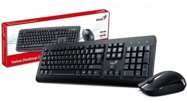 Producto - COMBO KM-160 TECLADO MOUSE USB NEGRO GENIUS