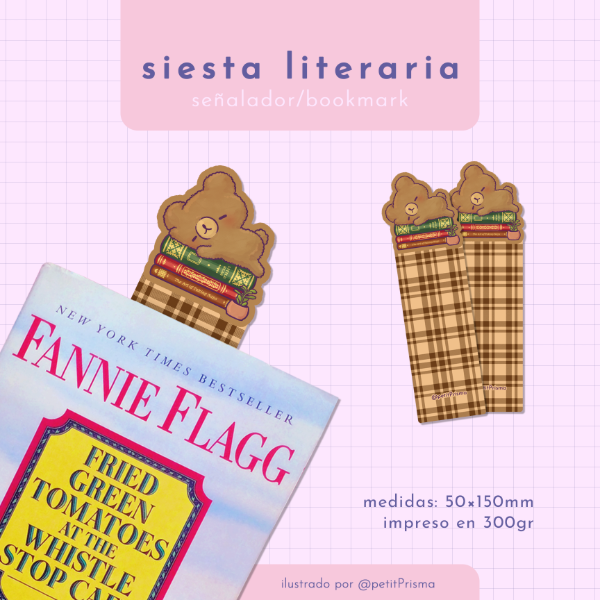 Producto - Señalador con forma "Siesta Literaria"
