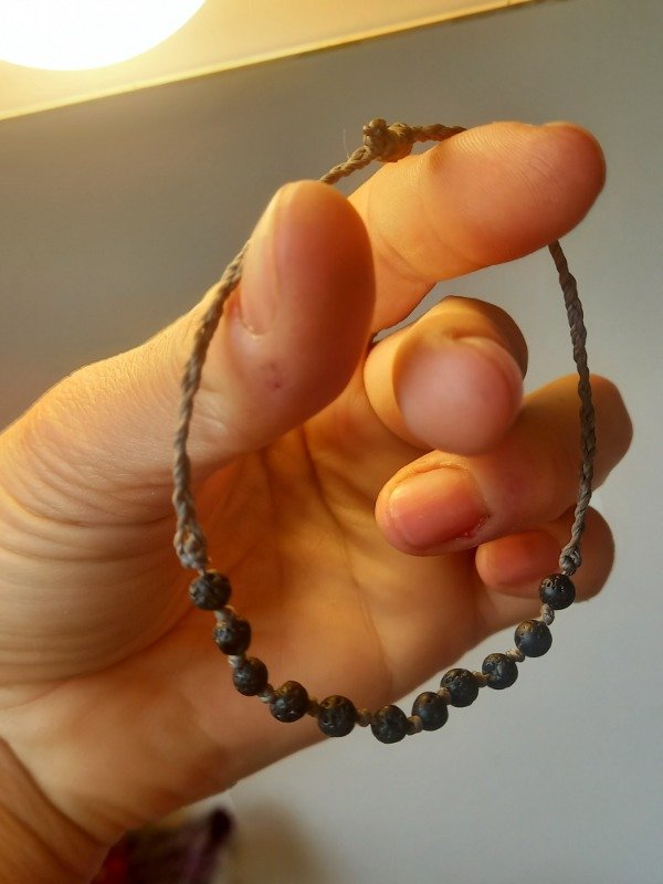 Producto - Pulsera de piedra volcanica ajustable - 7