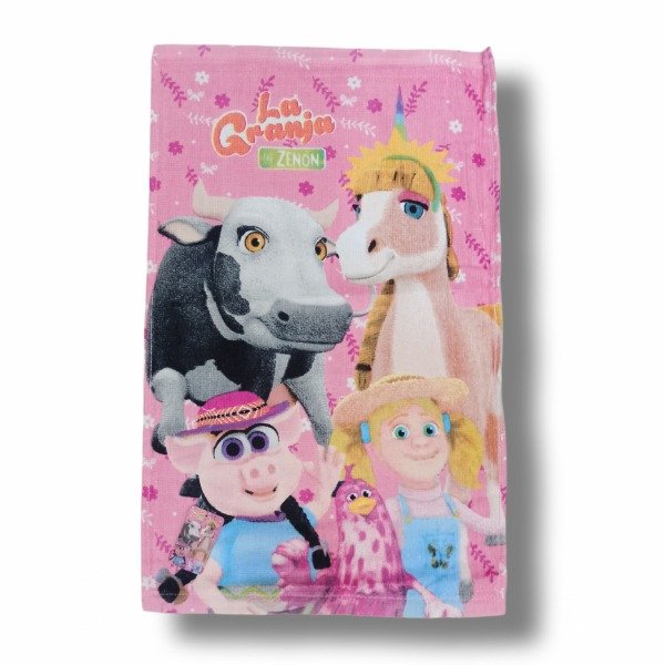 Producto - La Granja de Zenón Rosa - Toallita Infantil Algodón 50x30