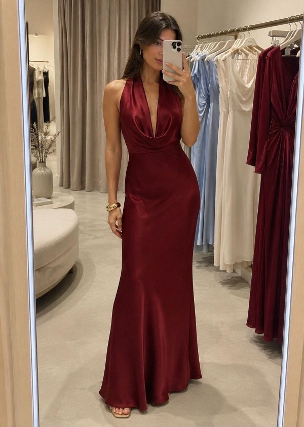 Producto - Vestido Katy bordó