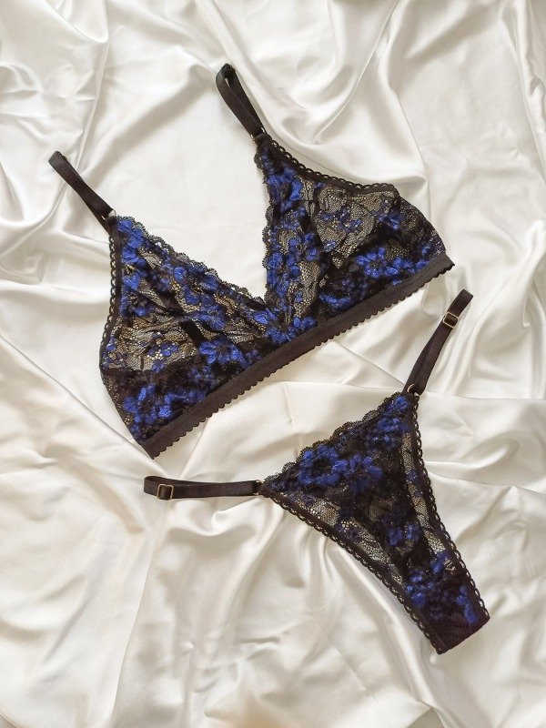 Producto - CONJUNTO ISA NEGRO CON AZUL