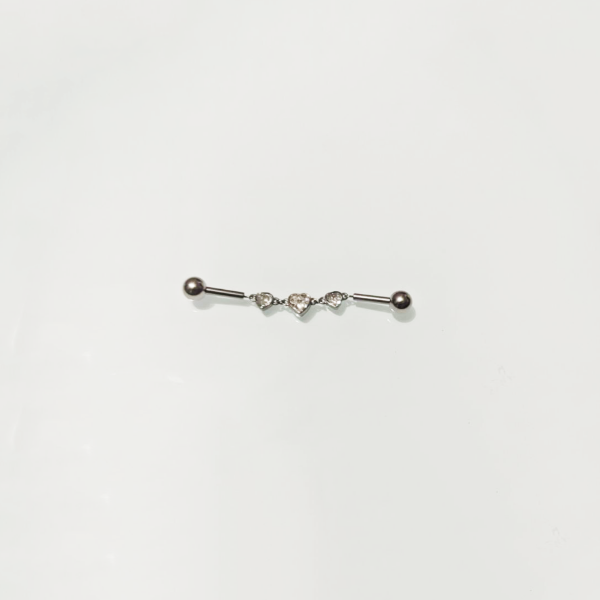 Producto - Barra c/Strass Triple Corazón