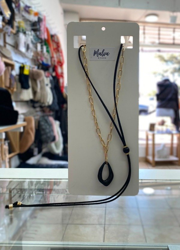 Producto - Set Choker y Collar Dorado - 1
