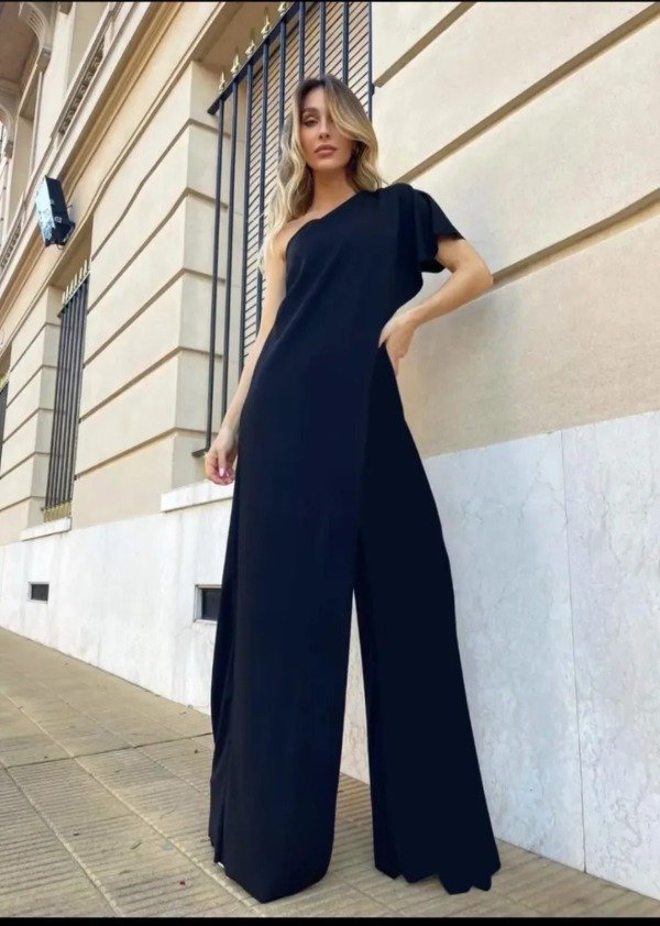 Producto - Mono Vestido Largo colores tajos guante - 0