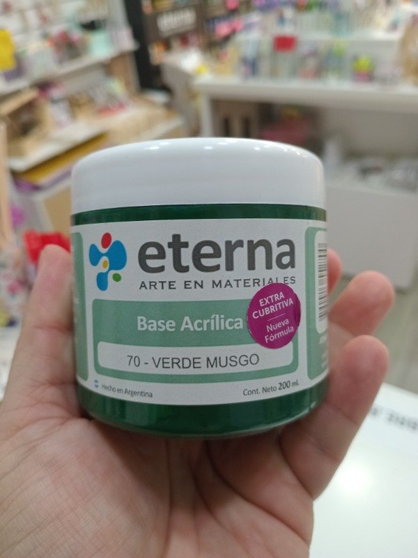 Producto - BASE ACRILICA ETERNA VERDE MUSGO X 200 ML