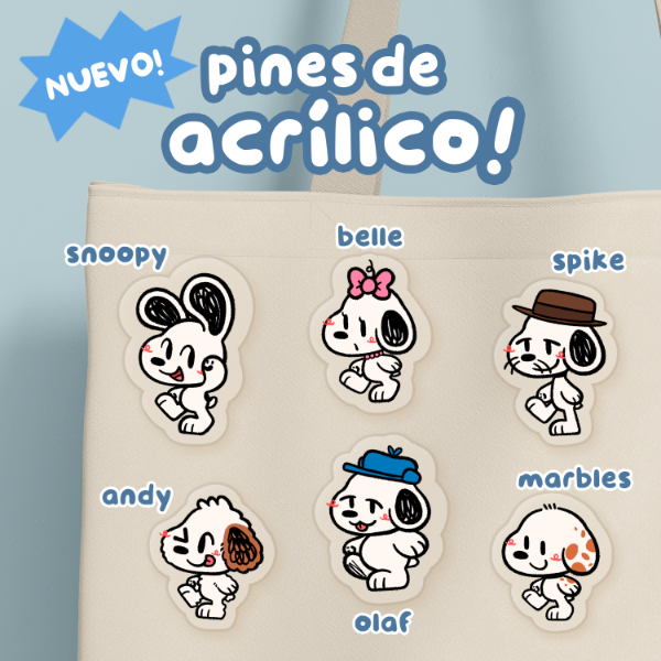 Producto - Pin acrílico Snoopy and bros
