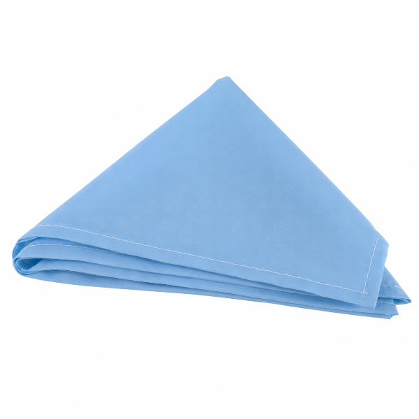 Producto - PAÑUELO de tela celeste 39x39cm