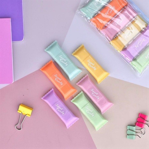 Producto - SET DE RESALTADORES CARAMELOS