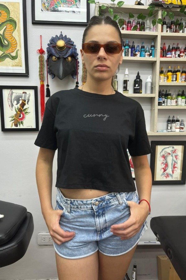 Producto - CROP TOP CURRY VIBE negra