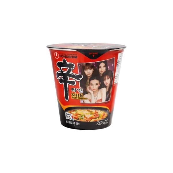Producto - Ramen coreano SHIN RAMYUN CUP Edición aespa