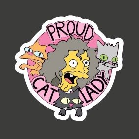 Producto - La loca de los gatos, redondo 123