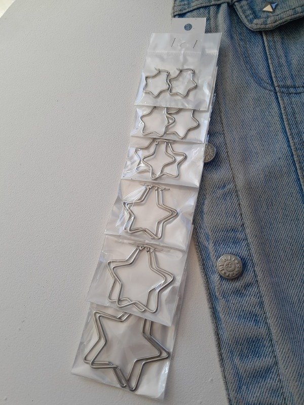 Producto - Aros estrella varios tamaños