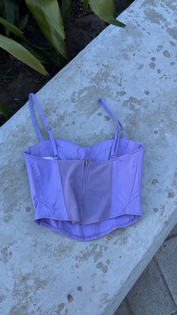 Bustier Bershka lila — imagen 3