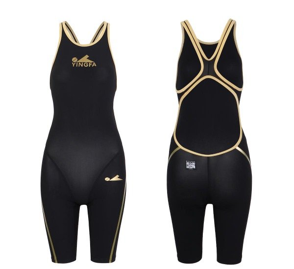 Producto - Traje de Baño de Competición Goldswim Negro Niña/Mujer FINA - 3