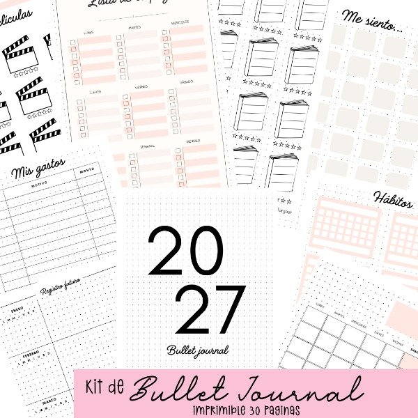 Producto - Kit imprimible: Bullet Journal Basico