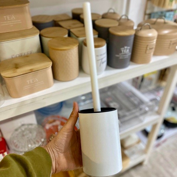 Producto - Escobilla De Baño Blanca YS009