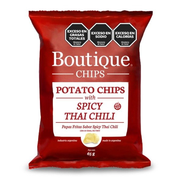 Producto - Papas Fritas Spicy thai chili 65 gr SIN TACC BOUTIQUE CHIPS