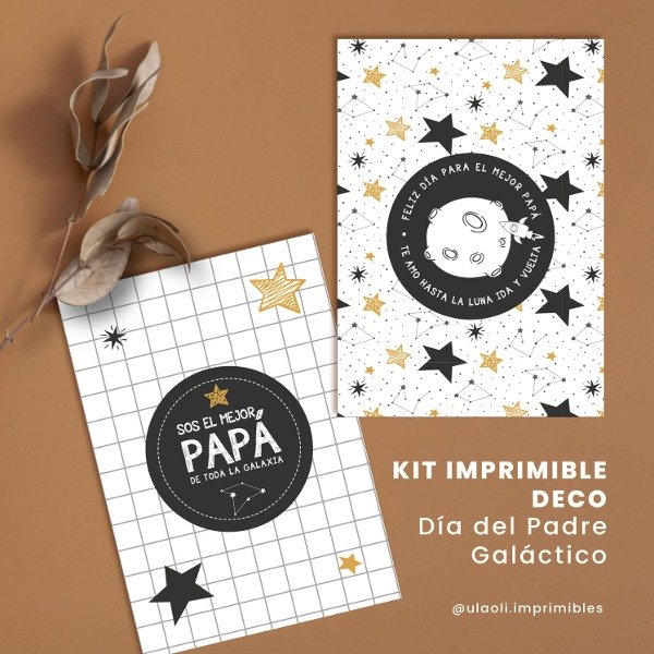 Producto - Kit Imprimible Deco Día del Padre "Galáctico"