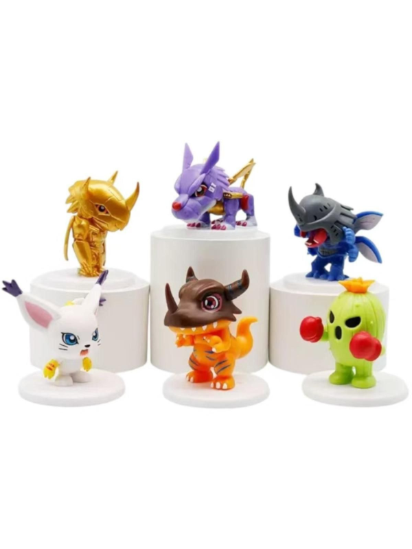 Producto - Digimon set x6 (6CM) Mod. 15 - Figura Digimon - Nirostoys