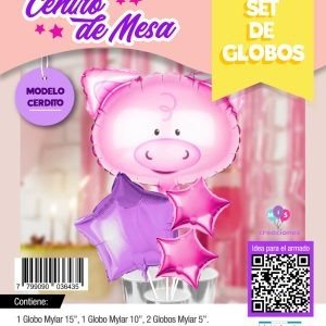 Producto - SET CENTRO DE MESA CERDITO