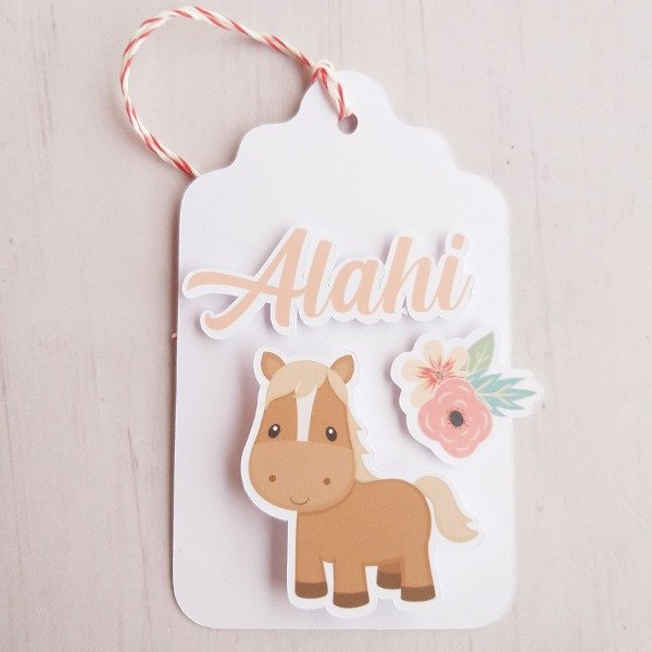 Producto - Tag 3D ANIMALITOS DE LA GRANJA, VARIOS x 10 unid - 5