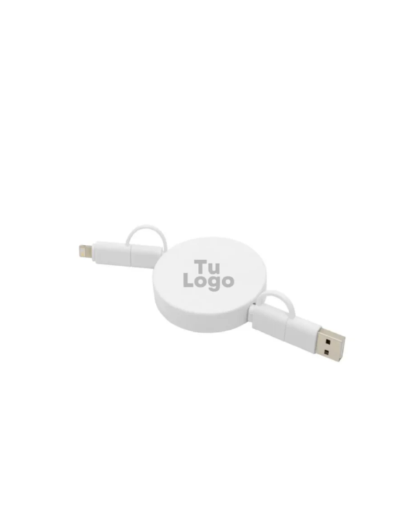 Producto - Cable retráctil blanco