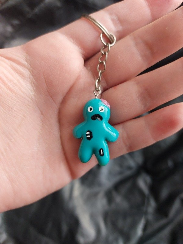 Producto - Llavero Zombie turquesa