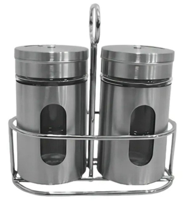 Producto - condimentero acero inoxidable con soporte para agarre mc8838