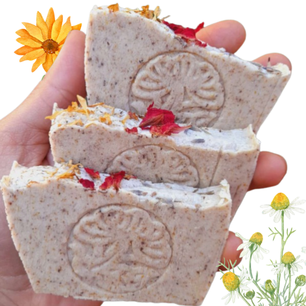 Producto - Jabón Artesanal - Avena y Flores