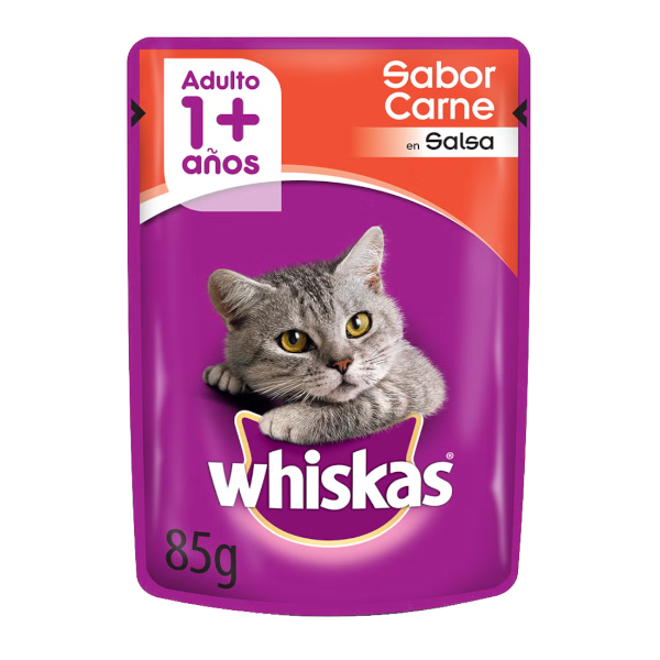 Producto - Whiskas Gato Ad. Sabor Carne x 85g