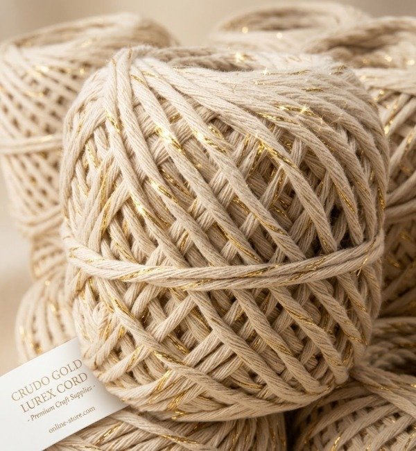 Producto - Ovillo Hilo Algodon Crudo Lurex - 0