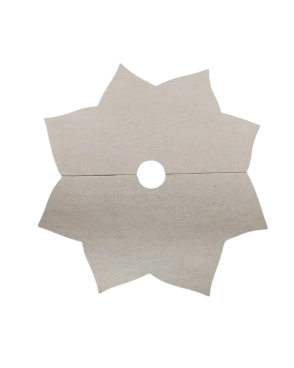 Producto - Soporte de fibro cemento - Mándala con perforación para canilla