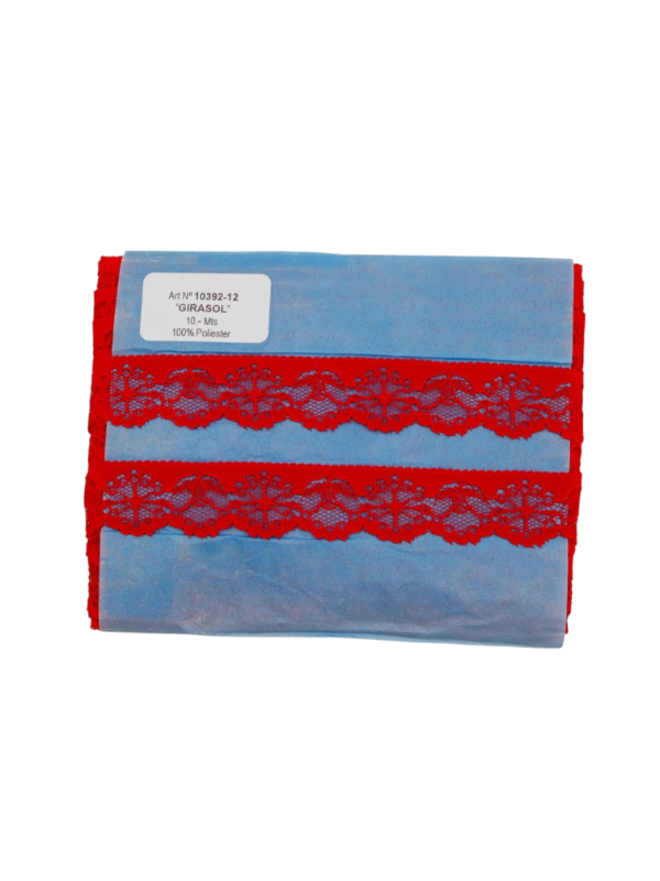Producto - PUNTILLA GIRASOL 20MM ROJO