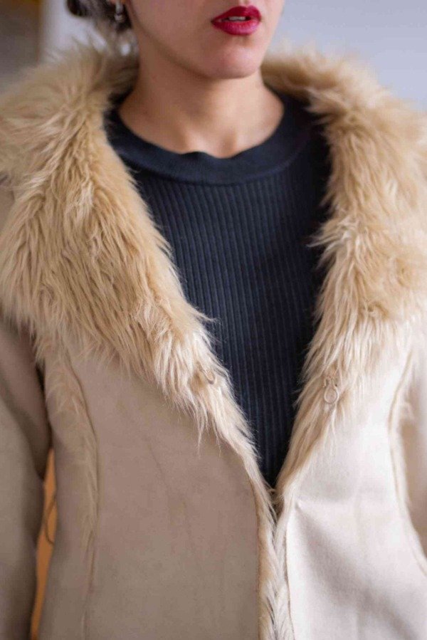Producto - Chaqueta Fur Cru Talle:M- - 3