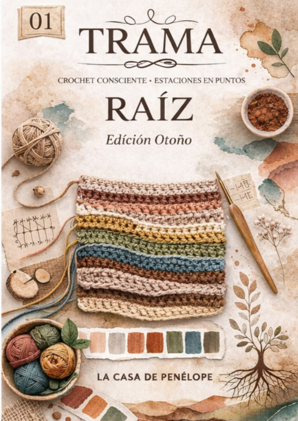 Producto - TRAMA RAÍZ - Fascículo 01 / Crochet desde cero
