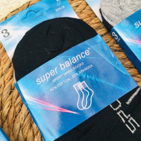 Producto - Docena Soquetes Super Balance Estampado Hombre - 1
