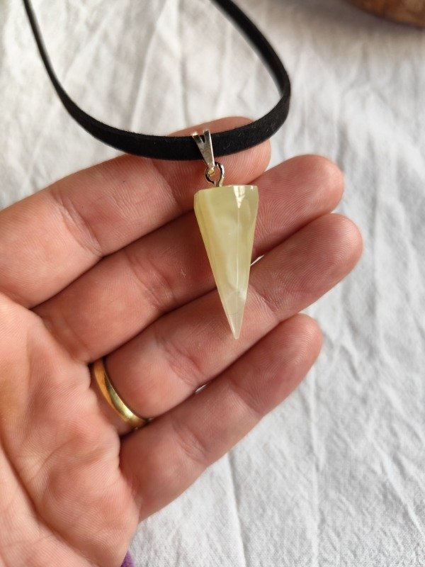 Producto - COLLAR PÉNDULO DE ÓNIX VERDE
