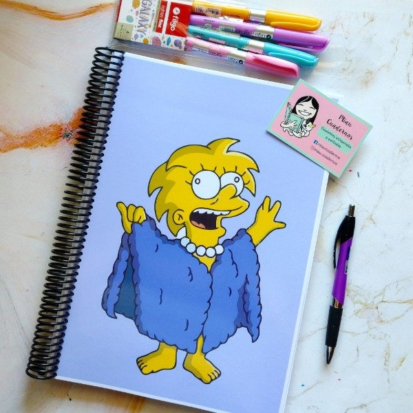 Producto - cuaderno universitario tapas Simpson - opciones 63 al 72
