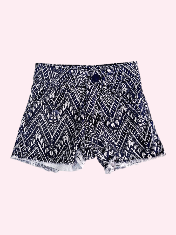 Producto - Short de jean blanco y negro Kevingstone 3/4 años