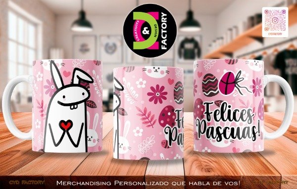 Producto - Taza Flork Pascuas - TZ-RT-BL-11OZ-176-FLORK-FLK
