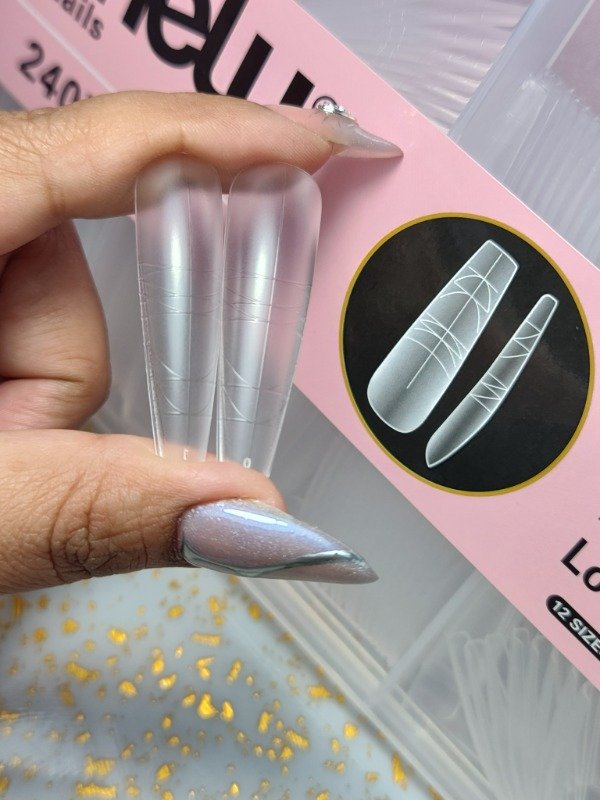 Producto - Soft Gel Long Coffin Mely 240pcs Box