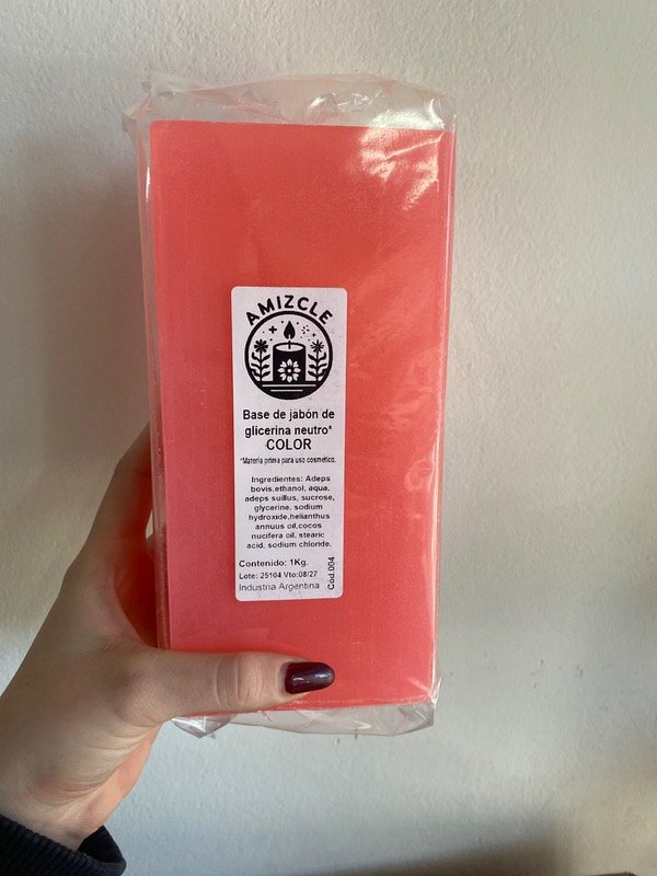 Producto - BARRA DE GLICERINA ROSA