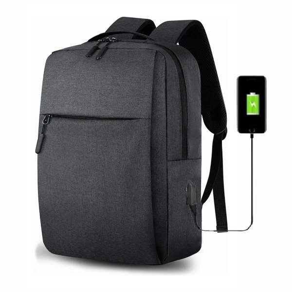 Producto - MOCHILA URBANA PORTA NOTEBOOK USB IMPERMEABLE ANTIRROBO